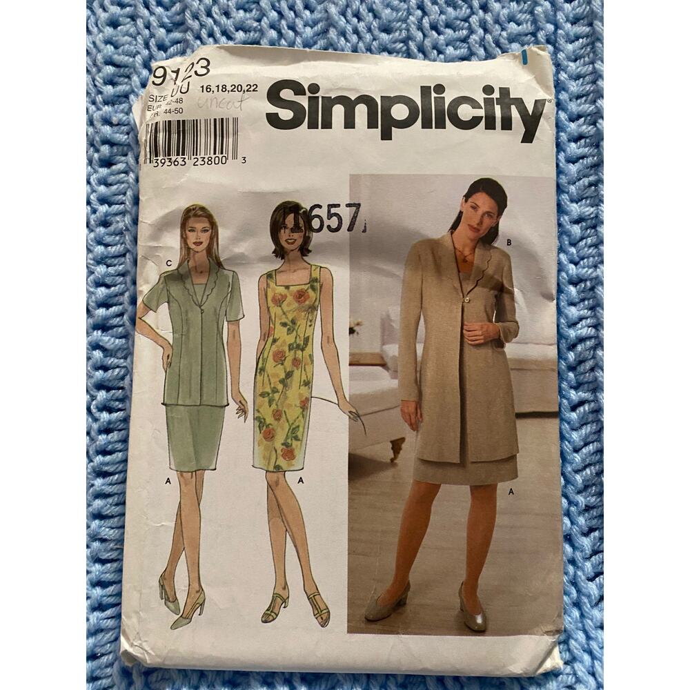 Simplicity 9123 suit  dress blazer pattern